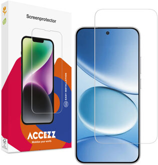 Accezz Gehard Glas Screenprotector voor de Xiaomi Redmi Note 15 Pro (5G) Transparant