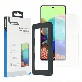 Accezz Glass Screenprotector + Applicator Samsung Galaxy A72 / M53 Transparant