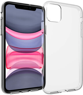 Accezz iPhone 11 hoesje - hoesje iPhone 11 apple - iPhone 11 case - telefoonhoesje iPhone 11 - hoesje iPhone 11 - iPhone 11 hoesje siliconen - Siliconen hoesje - Transparant - Accezz Clear Backcover