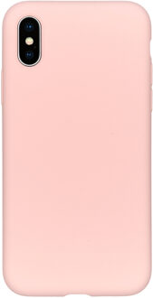 Accezz iPhone X hoesje - iPhone Xs hoesjes - iPhone X cases - hoesje iPhone X - iPhone Xs hoesje - iPhone X case - hoesje iPhone Xs - telefoonhoesje iPhone X - Siliconen hoesje - Roze - Accezz Liquid Silicone