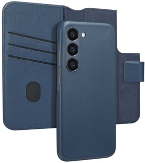 Accezz Leather Bookcase 2-in-1 met MagSafe voor de Samsung Galaxy S23 - Nightfall Blue Donkerblauw