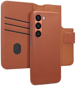 Accezz Leather Bookcase 2-in-1 met MagSafe voor de Samsung Galaxy S23 - Sienna Brown Bruin