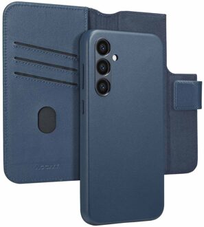 Accezz Leather Bookcase 2-in-1 met MagSafe voor de Samsung Galaxy S24 Plus - Nightfall Blue Donkerblauw