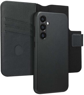 Accezz Leather Bookcase 2-in-1 met MagSafe voor de Samsung Galaxy S24 Plus - Onyx Black Zwart