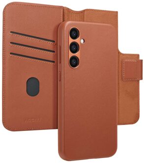 Accezz Leather Bookcase 2-in-1 met MagSafe voor de Samsung Galaxy S24 Plus - Sienna Brown Bruin
