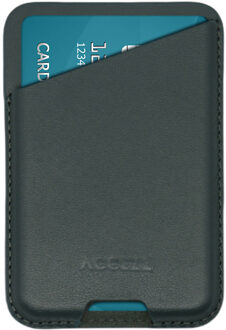 Accezz Leather Cardholder MagSafe - Kaarthouder met MagSafe - Cedar Green Telefoonhoesje Groen