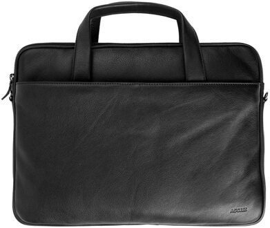 Accezz Leather Laptoptas 16 inch Laptop tas Zwart