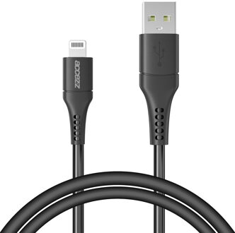 Accezz Lightning naar USB kabel - MFi certificering - 1 meter - Zwart - 1m