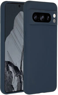 Accezz Liquid Silicone Backcover Google Pixel 8 Pro Telefoonhoesje Blauw