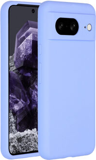 Accezz Liquid Silicone Backcover Google Pixel 8 Telefoonhoesje Paars