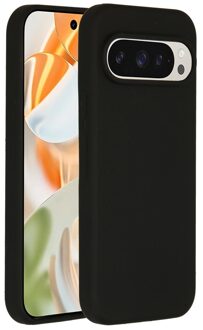 Accezz Liquid Silicone Backcover Google Pixel 9 / 9 Pro Telefoonhoesje Zwart