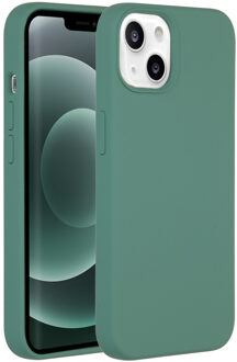 Accezz Liquid Silicone Backcover iPhone 13 Mini Telefoonhoesje Groen