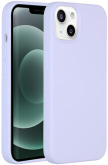 Accezz Liquid Silicone Backcover iPhone 13 Mini Telefoonhoesje Paars
