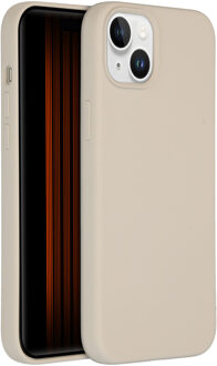 Accezz Liquid Silicone Backcover iPhone 15 Plus Telefoonhoesje Grijs