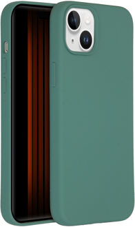 Accezz Liquid Silicone Backcover iPhone 15 Plus Telefoonhoesje Groen