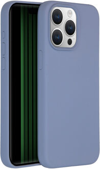 Accezz Liquid Silicone Backcover iPhone 15 Pro Max Telefoonhoesje Grijs