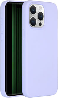 Accezz Liquid Silicone Backcover iPhone 15 Pro Max Telefoonhoesje Paars