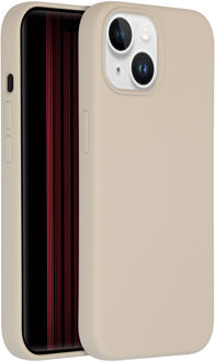 Accezz Liquid Silicone Backcover iPhone 15 Telefoonhoesje Grijs