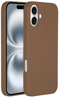 Accezz Liquid Silicone Backcover met MagSafe iPhone 16 - Light Brown Telefoonhoesje Bruin