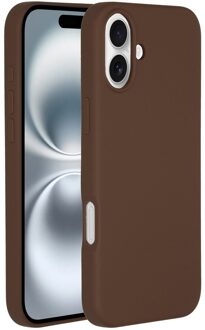 Accezz Liquid Silicone Backcover met MagSafe iPhone 16 - New Tea Brown Telefoonhoesje Bruin