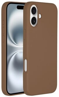 Accezz Liquid Silicone Backcover met MagSafe iPhone 16 Plus - Light Brown Telefoonhoesje Bruin