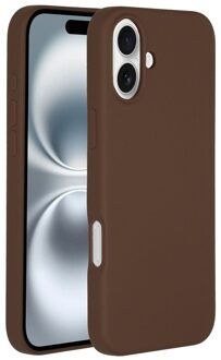 Accezz Liquid Silicone Backcover met MagSafe iPhone 16 Plus - New Tea Brown Telefoonhoesje Bruin