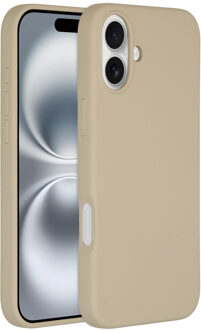 Accezz Liquid Silicone Backcover met MagSafe iPhone 16 Plus Telefoonhoesje Beige