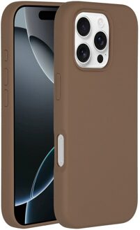 Accezz Liquid Silicone Backcover met MagSafe iPhone 16 Pro - Light Brown Telefoonhoesje Bruin