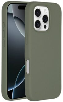 Accezz Liquid Silicone Backcover met MagSafe iPhone 16 Pro Max - Cooper Green Telefoonhoesje