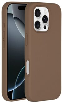 Accezz Liquid Silicone Backcover met MagSafe iPhone 16 Pro Max - Light Brown Telefoonhoesje Bruin