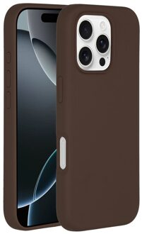 Accezz Liquid Silicone Backcover met MagSafe iPhone 16 Pro Max - New Tea Brown Telefoonhoesje Bruin