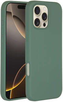 Accezz Liquid Silicone Backcover met MagSafe iPhone 16 Pro Max Telefoonhoesje Groen