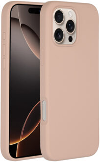 Accezz Liquid Silicone Backcover met MagSafe iPhone 16 Pro Max Telefoonhoesje Roze