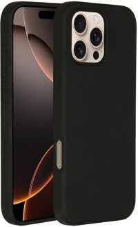 Accezz Liquid Silicone Backcover met MagSafe iPhone 16 Pro Max Telefoonhoesje Zwart