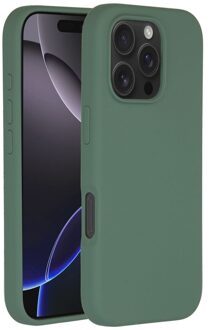 Accezz Liquid Silicone Backcover met MagSafe iPhone 16 Pro Telefoonhoesje Groen