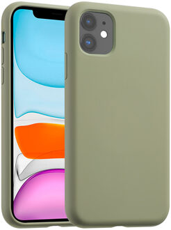 Accezz Liquid Silicone Backcover met MagSafe voor de Apple iPhone 11 - Cooper Green Lichtgroen