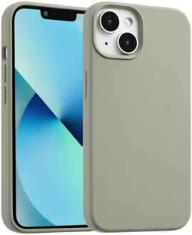 Accezz Liquid Silicone Backcover met MagSafe voor de Apple iPhone 13 Mini - Cooper Green Lichtgroen