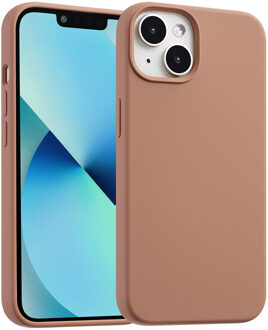 Accezz Liquid Silicone Backcover met MagSafe voor de Apple iPhone 14 / 13 - Lichtbruin