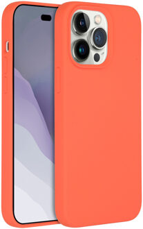 Accezz Liquid Silicone Backcover met MagSafe voor de Apple iPhone 14 Pro Max - Nectarine Oranje
