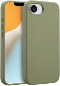 Accezz Liquid Silicone Backcover met MagSafe voor de Apple iPhone 16e - Cooper Green Lichtgroen