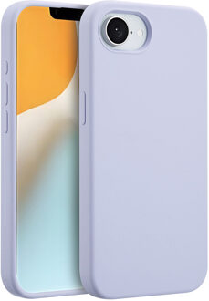 Accezz Liquid Silicone Backcover met MagSafe voor de Apple iPhone 16e - Paars