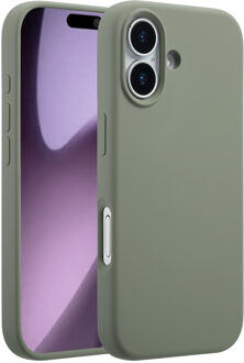 Accezz Liquid Silicone Backcover met MagSafe voor de Apple iPhone 17 - Cooper Green Groen