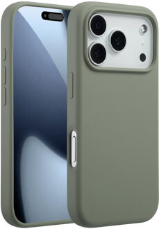 Accezz Liquid Silicone Backcover met MagSafe voor de Apple iPhone 17 Pro - Cooper Green Groen