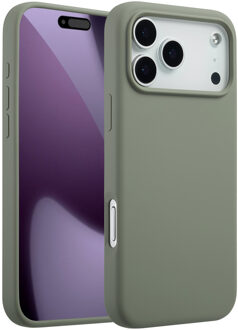 Accezz Liquid Silicone Backcover met MagSafe voor de Apple iPhone 17 Pro Max - Cooper Green Groen
