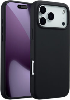 Accezz Liquid Silicone Backcover met MagSafe voor de Apple iPhone 17 Pro Max - Zwart