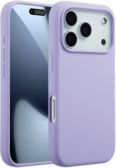 Accezz Liquid Silicone Backcover met MagSafe voor de Apple iPhone 17 Pro - Paars