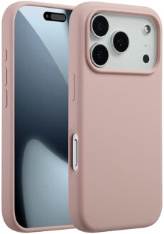 Accezz Liquid Silicone Backcover met MagSafe voor de Apple iPhone 17 Pro - Roze