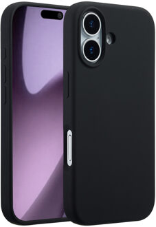 Accezz Liquid Silicone Backcover met MagSafe voor de Apple iPhone 17 - Zwart