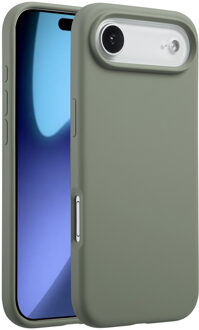 Accezz Liquid Silicone Backcover met MagSafe voor de Apple iPhone Air - Cooper Green Groen