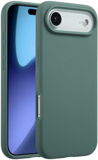 Accezz Liquid Silicone Backcover met MagSafe voor de Apple iPhone Air - Donkergroen